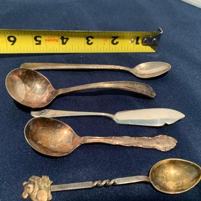 Silverplate Flatware Lot + Steiff Pewter Knife