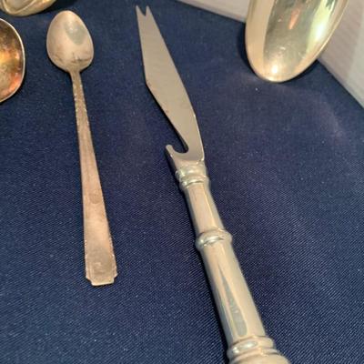 Silverplate Flatware Lot + Steiff Pewter Knife