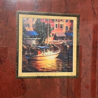 Mediterranean Triptych Art by Michael O'Toole (PS-MG)