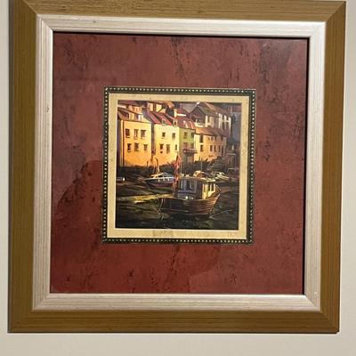Mediterranean Triptych Art by Michael O'Toole (PS-MG)