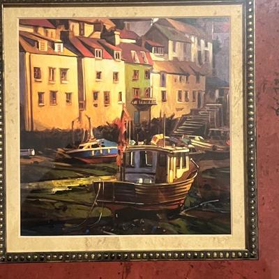 Mediterranean Triptych Art by Michael O'Toole (PS-MG)