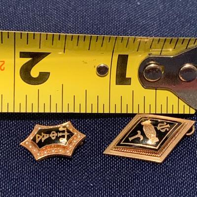 2 Antique 1918 Fraternity Pins