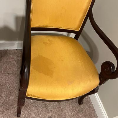 Wooden Framed Chair With Padded & Upholstered Seat & Back (PS-MG)