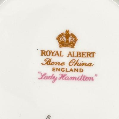 ROYAL ALBERT ~ Lady Hamilton ~ Bone China Service For Six Tea Set