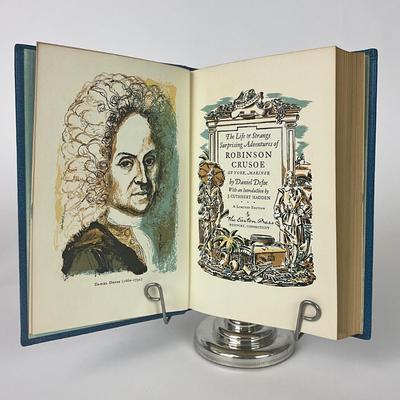 121 "The Life & Strange Surprising Adventure of Robinson Crusoe Of York Mariner" by DANIEL DEFOE. 1976; The Easton Press...