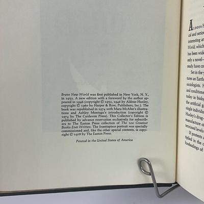 124 "Brave New World" by ALDOUS HUXLEY. 1978; The Easton Press "Collector's Edition"