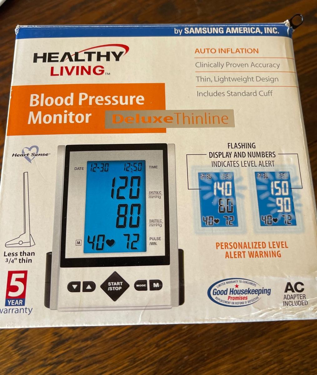 Healthy Living Blood Pressure Monitor Thinline