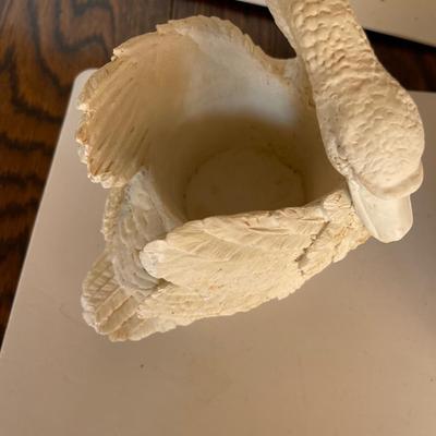 Two Swan Resin Planters - NEW