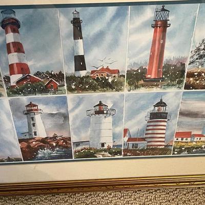 Famous Lighthouses Framed Print
