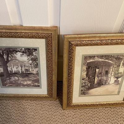 Two Gorgeous Pictures in Gold Gilded Frames