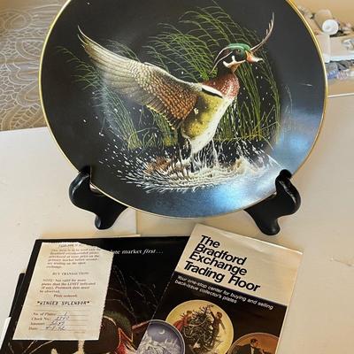 The Bradford Exchange "Winged Splendor" Collectible Plate