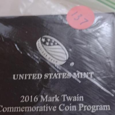 2016 P U.S. Mint Mark Twain Commemorative $1 Coin (#137)