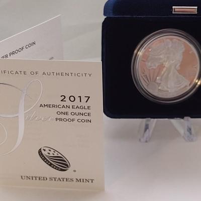 2017 U.S. Mint American Silver Eagle Proof $1 Coin (#140)