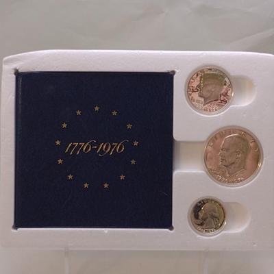 Bicentennial U.S, Mint Silver Proof Three-Coin Set (#144)