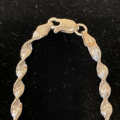 Twisted sterling necklace