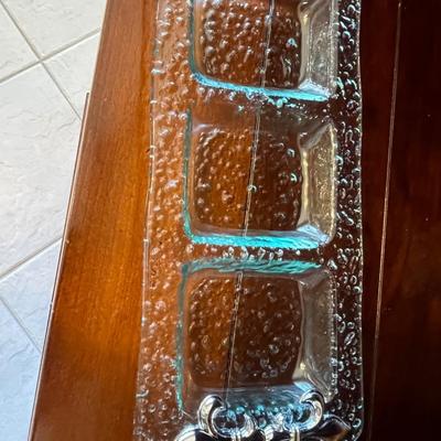 Glass Serving Platter Lot