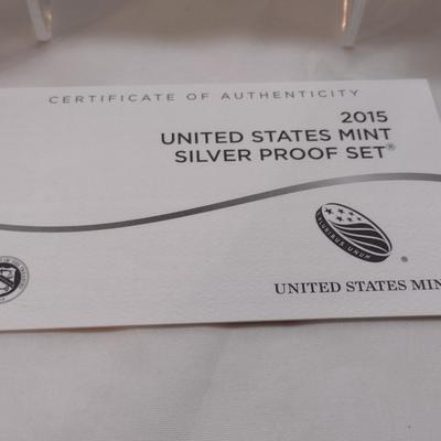 2015 U.S. Mint Silver Proof Coin Set (#165)