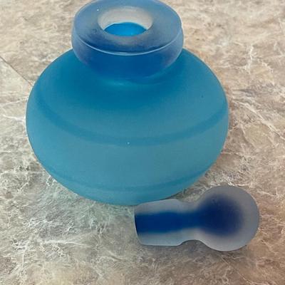 Beautiful Frosted Glass Perfume Bottle