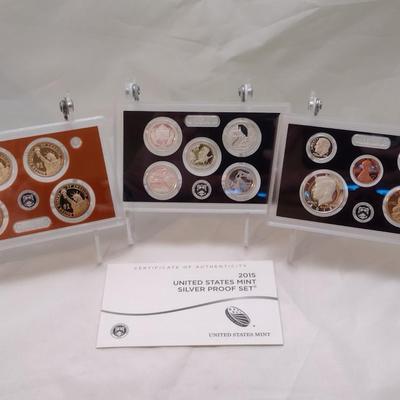 2015 U.S. Mint Silver Proof Coin Set (#166)