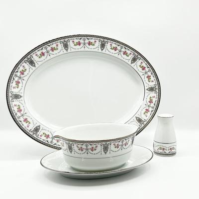 NORITAKE ~ Clarice ~ 6 Piece Place Setting For 6 ~ With Serving Pieces