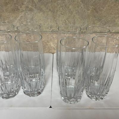 Set of 8 Heavy Vintage Water or Tea Glasses