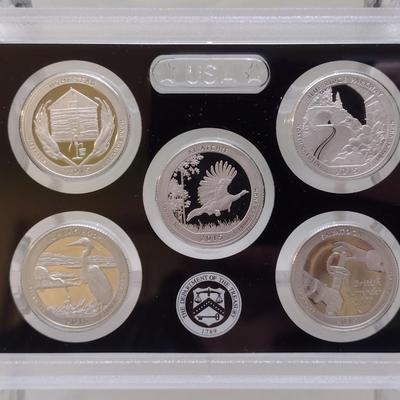 2015 U.S. Mint America the Beautiful Silver Proof Quarter Coin Set (#172)