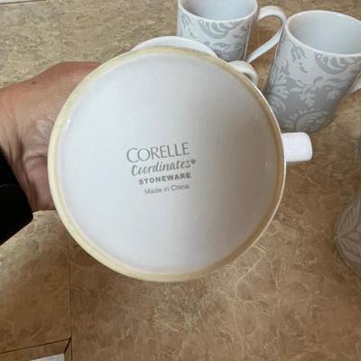 Corning Damask (Corelle) 4" Mug Set