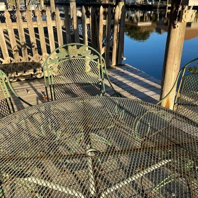 Antique Outdoor Patio Set with Rocking Chairs - Needs Some TLC ****SEE DETAILS