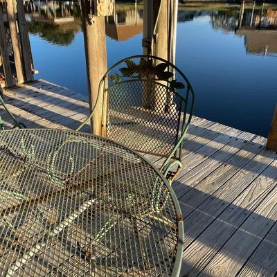 Antique Outdoor Patio Set with Rocking Chairs - Needs Some TLC ****SEE DETAILS