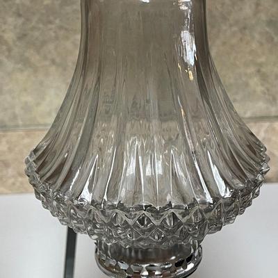 Two Vintage Hurricane Lamps