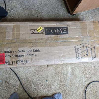 NIB VivoHome Rotating Sofa Side Table