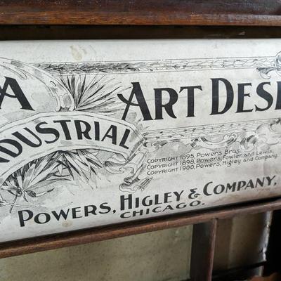 Incredible Find-The Chautauqua Industrial Art Desk 1900s with Lesson Book!