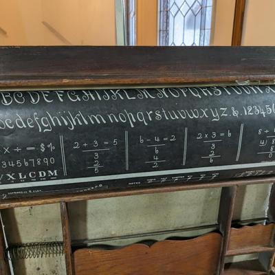 Incredible Find-The Chautauqua Industrial Art Desk 1900s with Lesson Book!