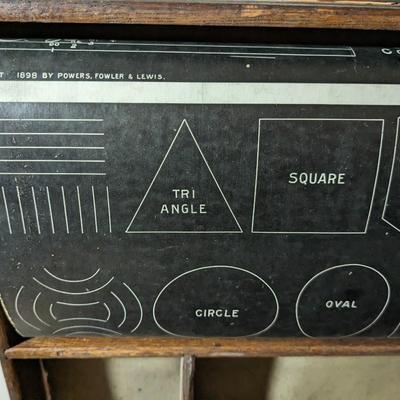 Incredible Find-The Chautauqua Industrial Art Desk 1900s with Lesson Book!