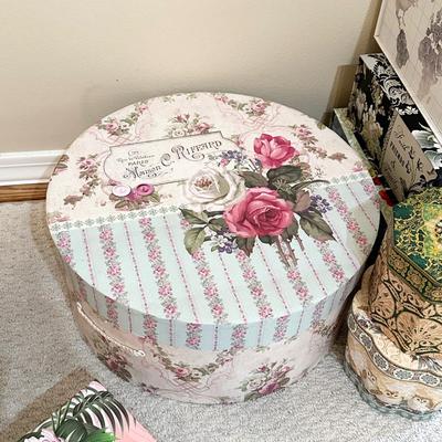 Eight (8) Beautiful Assorted Decorative Storage Boxes