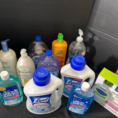 Lot 716 variety of laundry items and shampoos