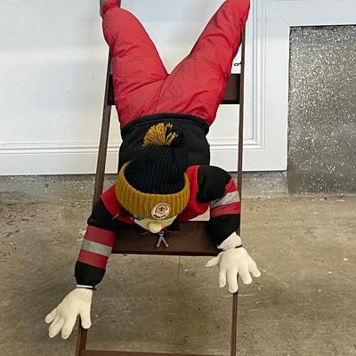 Man on a Sled Christmas Decor