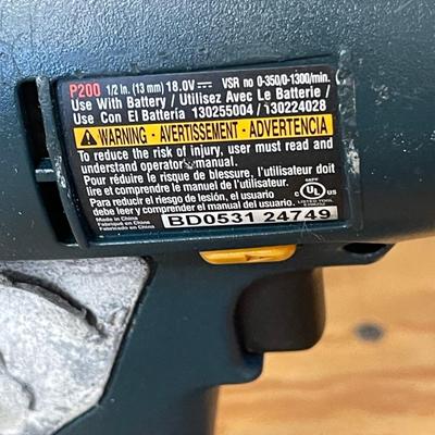 Two Ryobi P200 18V 1/2" Drill Driver