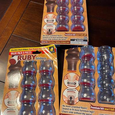 3 Packages of Bulbhead Ruby Furniture Sliders