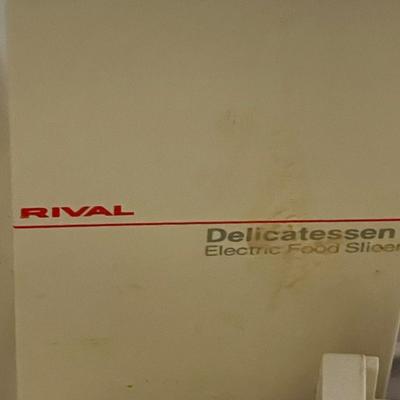 Vintage Rival Gold Away Electric Food Slicer
