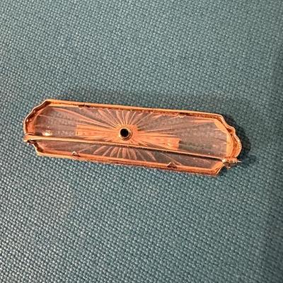 14kt White Gold Antique Brooch Pin