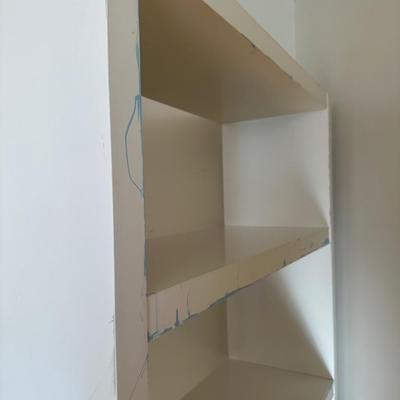 Two (2) Open Back Shelves