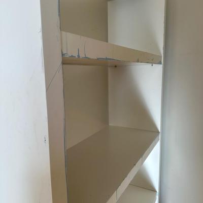 Two (2) Open Back Shelves