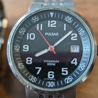 Lot of 3 Quality Watches- 2 Pulsar, 1 Wenger