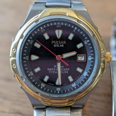 Lot of 3 Quality Watches- 2 Pulsar, 1 Wenger