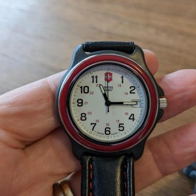 3 Quality Watches-Swiss Army, Nixon, Timex