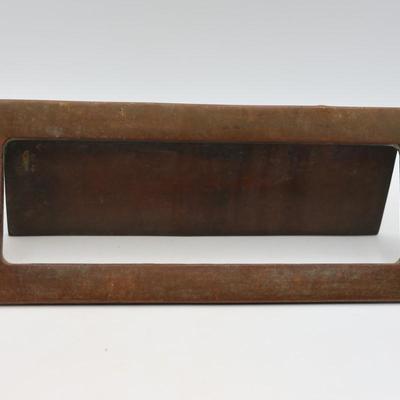 Solid Brass Vintage Mail Slot, Two Decorative Hardwares, and Lock