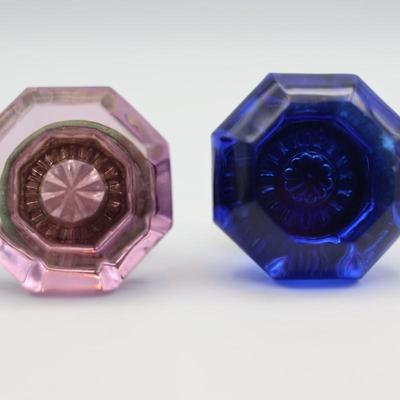 Glass Antique Door Knobs (2)