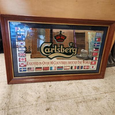 Carlsberg beer mirror