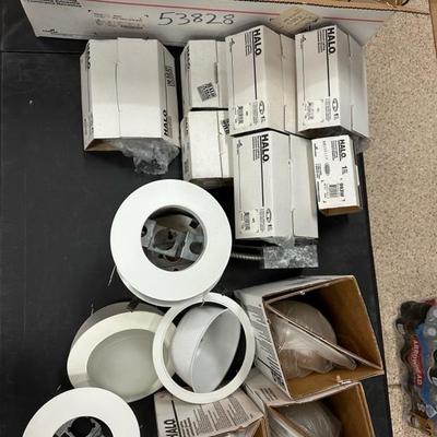 Lot 788, halo recessed, lighting parts, and hardware